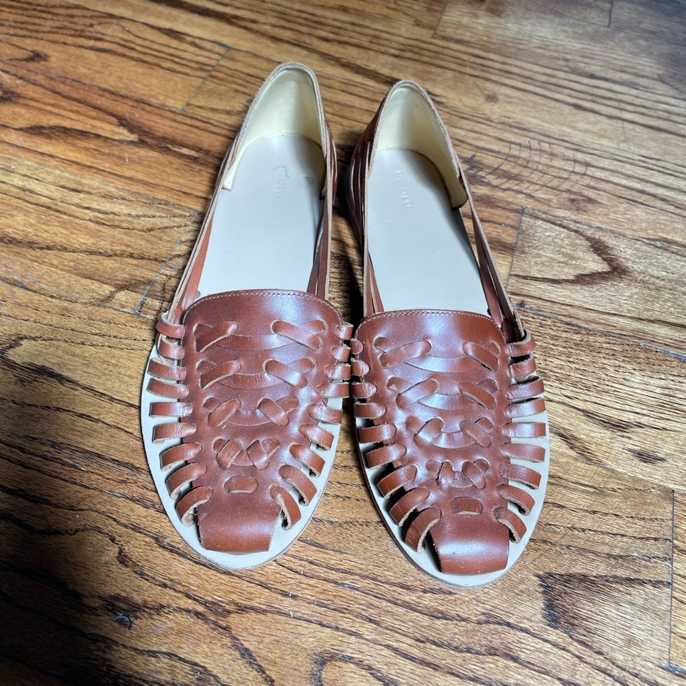 Nisolo Haurache Sandal in color Brandy